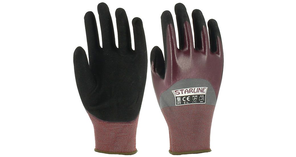 Yağa Dayanıklı Nitril Eldiven / Starline / E-151600