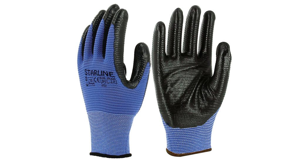 Çizgili Nitril Eldiven / Starline / E-46